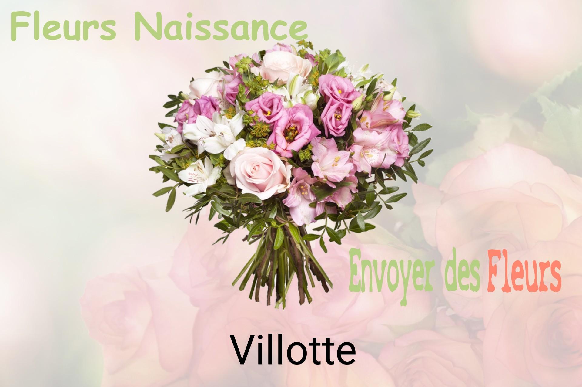 Bouquet de fleurs de naissance livré à Villotte